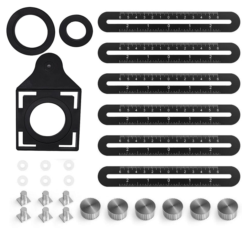 Adjustable Multi-Angle Measuring Ruler – Aluminum Alloy Precision Tool