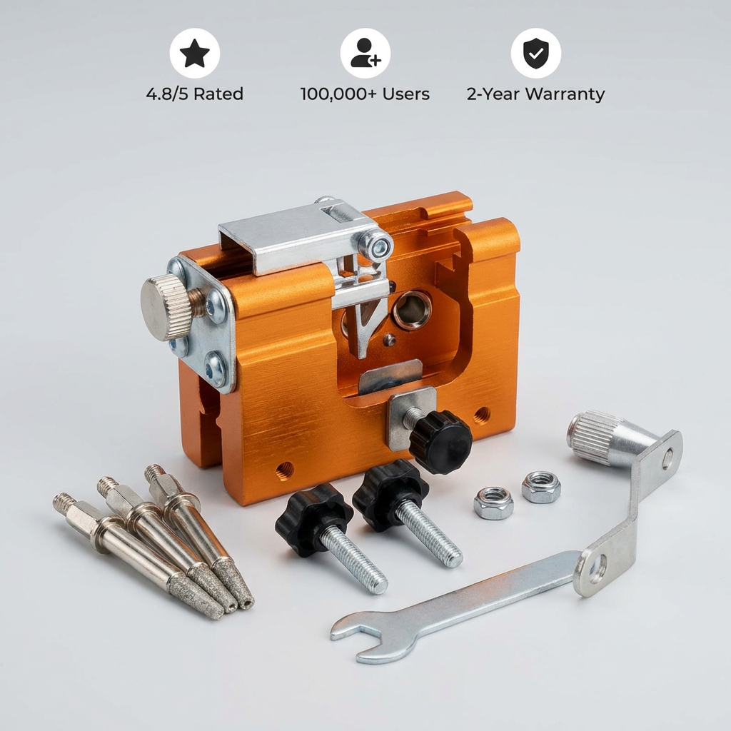 Kit di affilatura per motoseghe (3 teste)